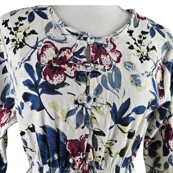 JNMY Floral Linen Maxi Dress in Large - Picture 2 of 8